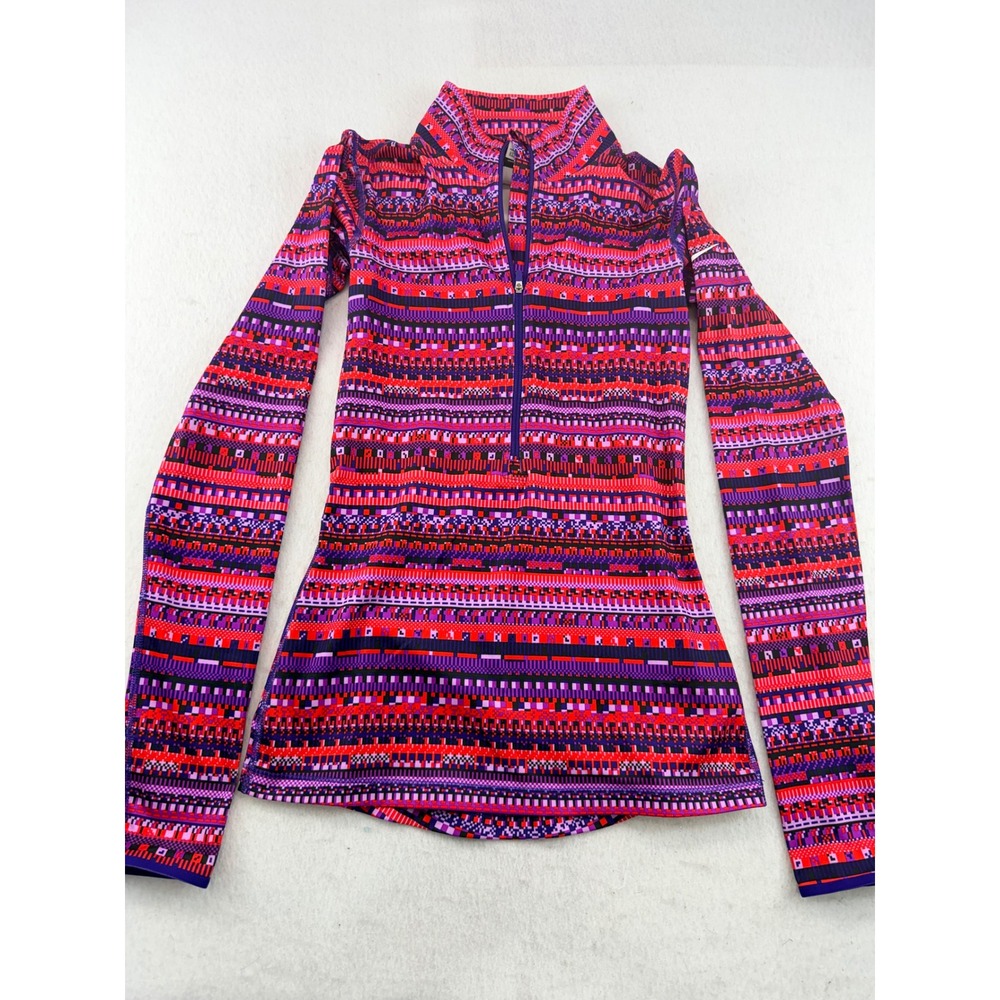 Nike Pro Hyperwarm Dri-FIT Women's XS 1/2 Zip Training Top Purple Red NWT